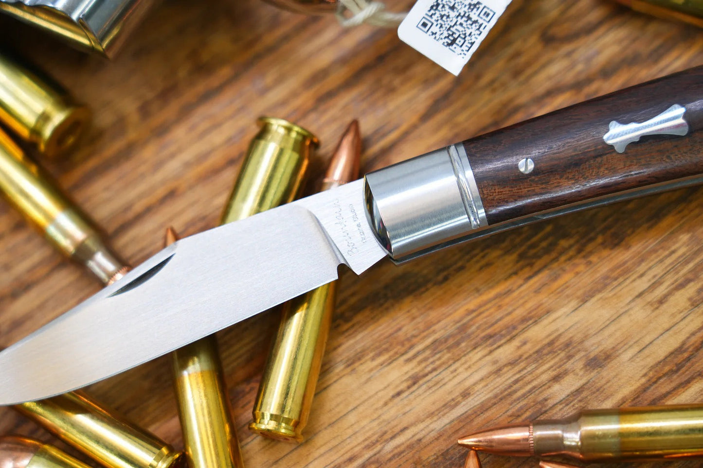 North Mountain Blade Lanny-M390-desert-ironwood traditional pocket knife m390 desert ironwood