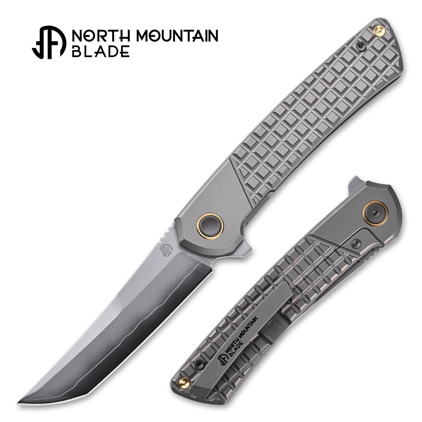 North Mountain Blade Zero 2507-Grid – 3.5" SLD-Magic Tanto Titanium Frame Lock Knife