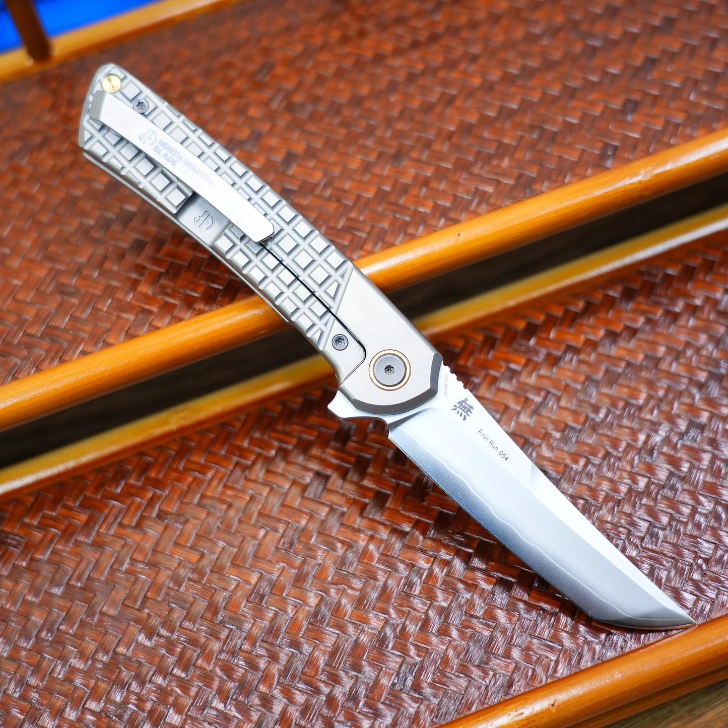 North Mountain Blade Zero 2507-Grid – 3.5" SLD-Magic Tanto Titanium Frame Lock Knife