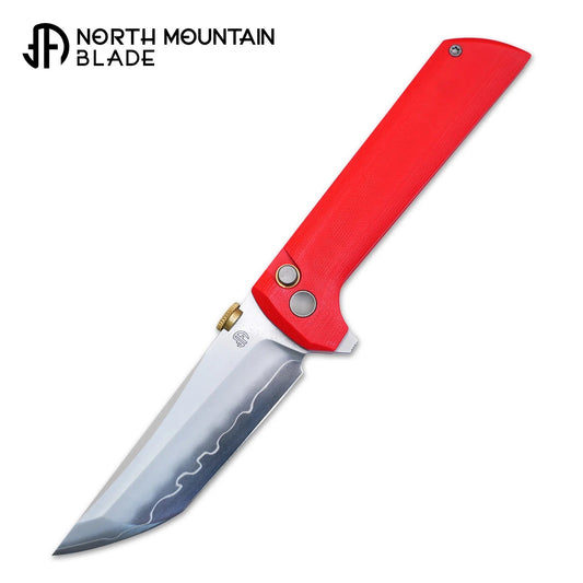North Mountain Blade 2406-Red chop2 red g10 sldmagic blade folding knife
