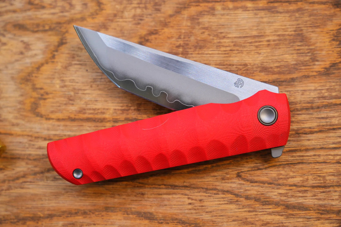 North Mountain Blade Kick Stop Chop Plus – 4" Tanto SLD-Magic Blade | Red G10 Handle
