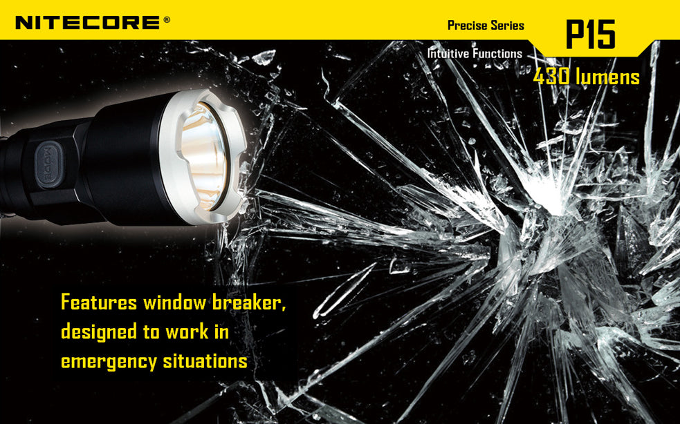 Nitecore P15 XP-G2 LED 430 Lumen 1 x 18650 or 2 x CR123 Flashlight