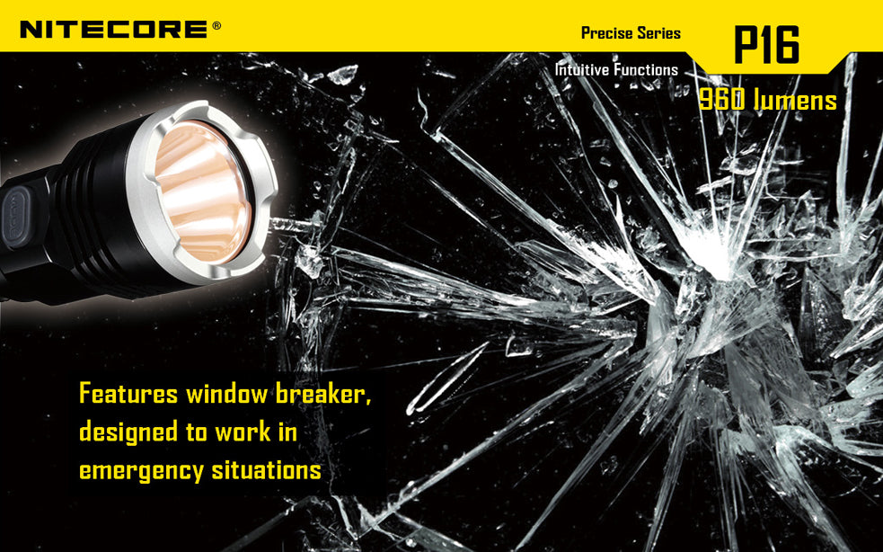 Nitecore P16 XM-L2 960 Lumen 1 x 18650 or 2 x CR123 Flashlight