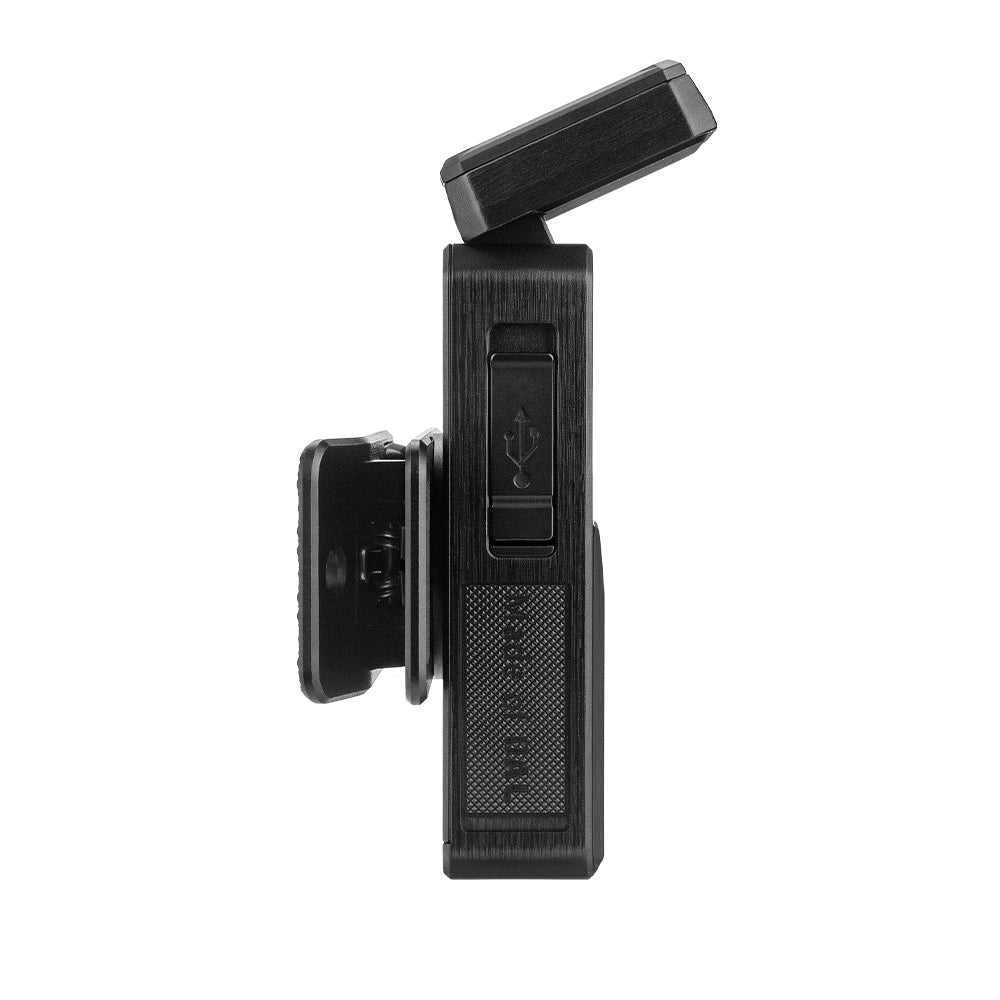 Olight Oclip 2 Ultra Onyx Black side view with USB-C port and magnetic clip