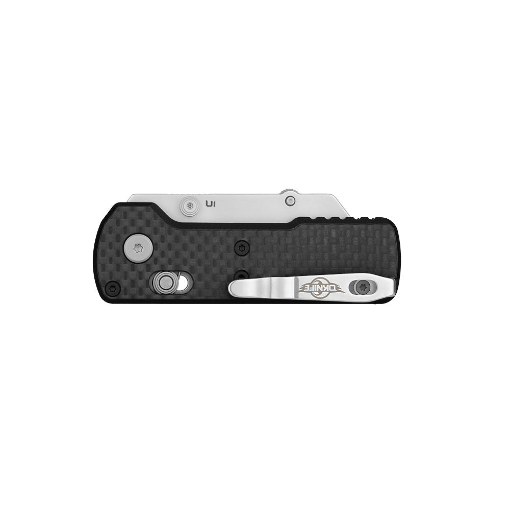 Oknife U1-CarbonFiber – 2.23" SK5 Folding Utility Knife with Carbon Fiber Overlay & G10 Handle