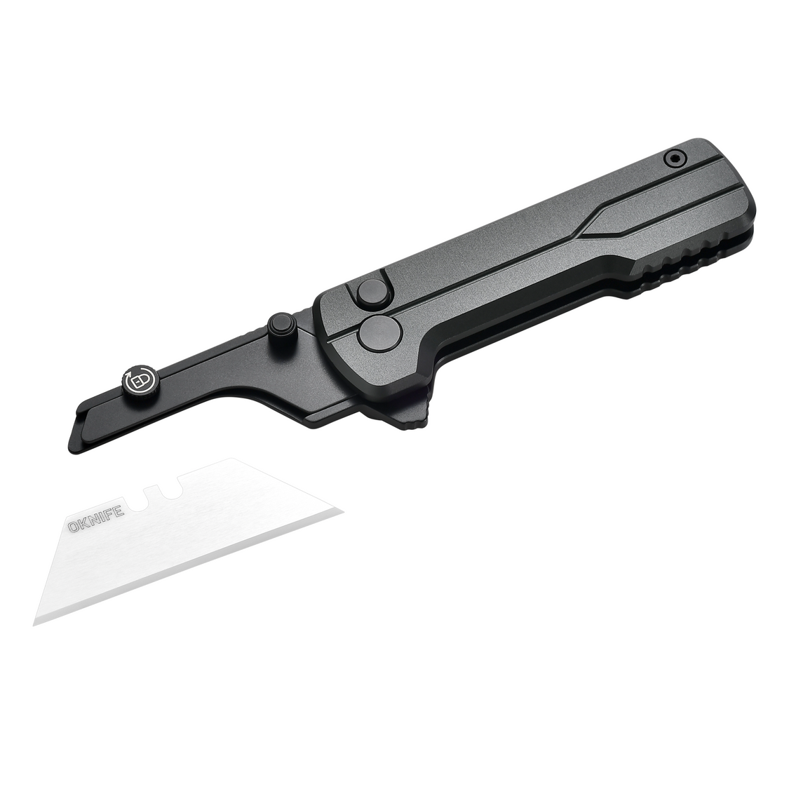Oknife U1Ultra-Stealth zirconium oxide ceramic blade edge and size detail