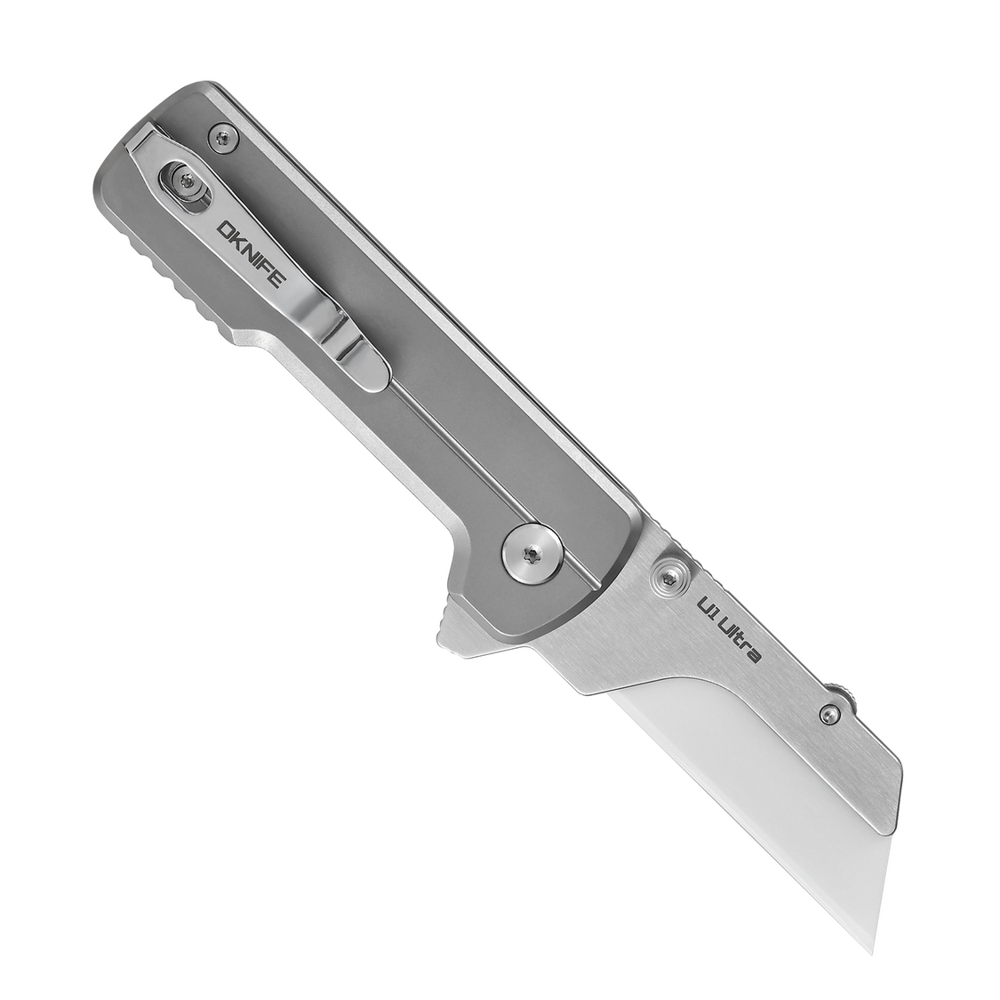 Oknife U1Ultra-Titanium – 2.36" Zirconium Oxide Ceramic Folding Utility Knife with TC4 Titanium Handle