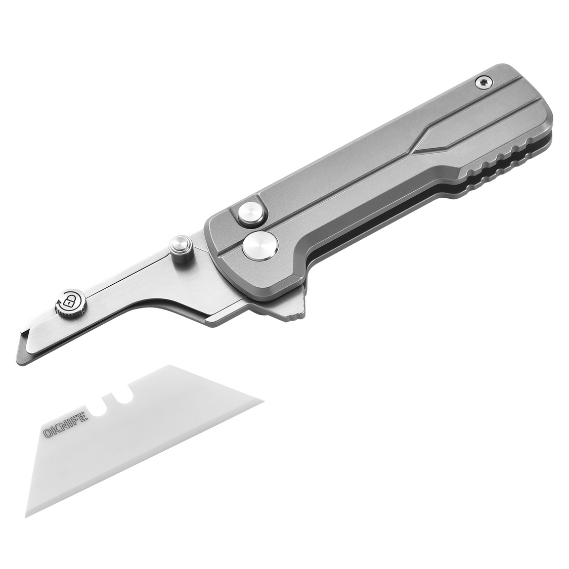 Oknife U1Ultra-Titanium – 2.36" Zirconium Oxide Ceramic Folding Utility Knife with TC4 Titanium Handle