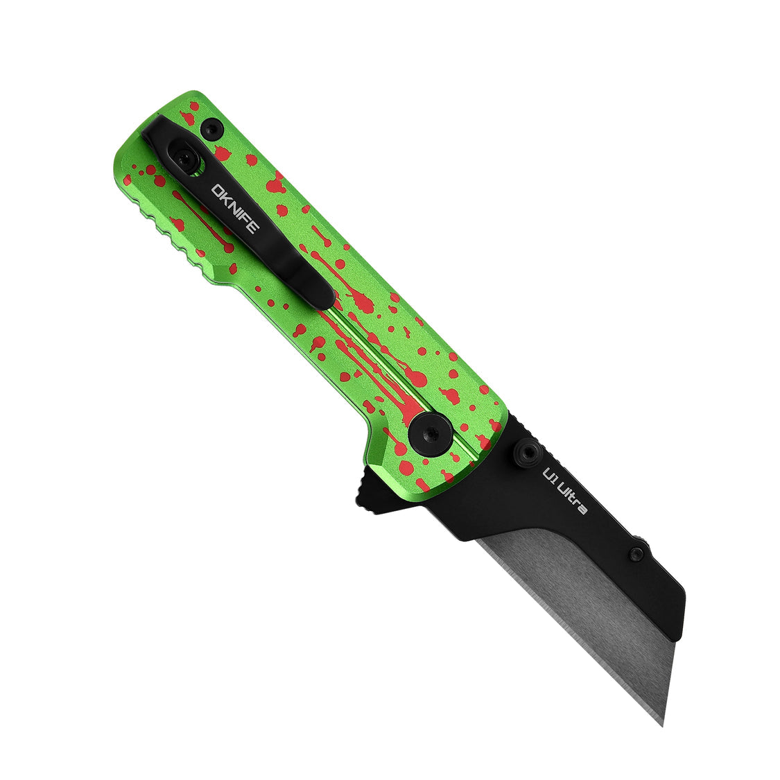 Oknife U1Ultra-ZombieGreen – 2.36" Zirconium Oxide Ceramic Folding Utility Knife with 6061 Aluminum Handle