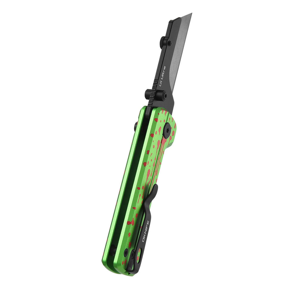 Oknife U1Ultra-ZombieGreen – 2.36" Zirconium Oxide Ceramic Folding Utility Knife with 6061 Aluminum Handle
