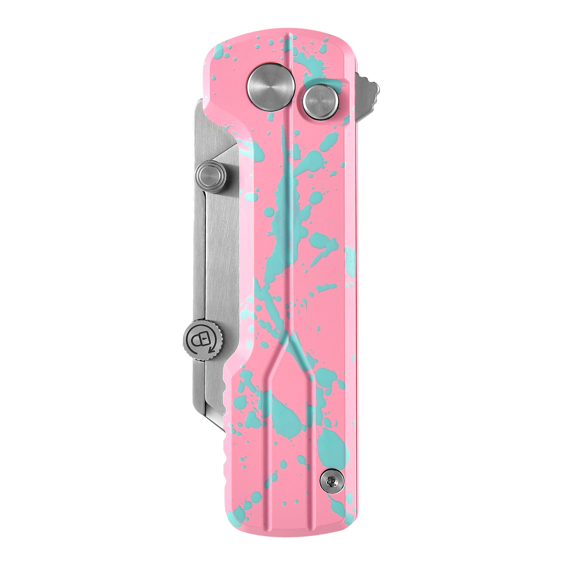 Oknife U1Ultra-ZombiePink Zombie Pink OAL aluminum handle – side profile