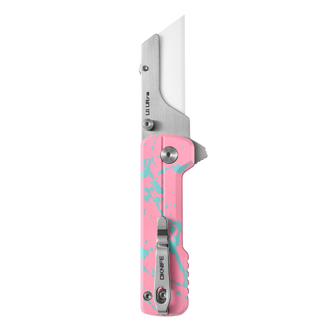 Oknife U1Ultra-ZombiePink black and white replacement ceramic blades