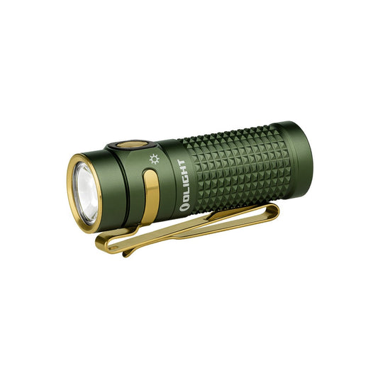 Olight Baton 4 OD Green – 1300 Lumen Rechargeable Compact EDC Flashlight Magnetic Charging