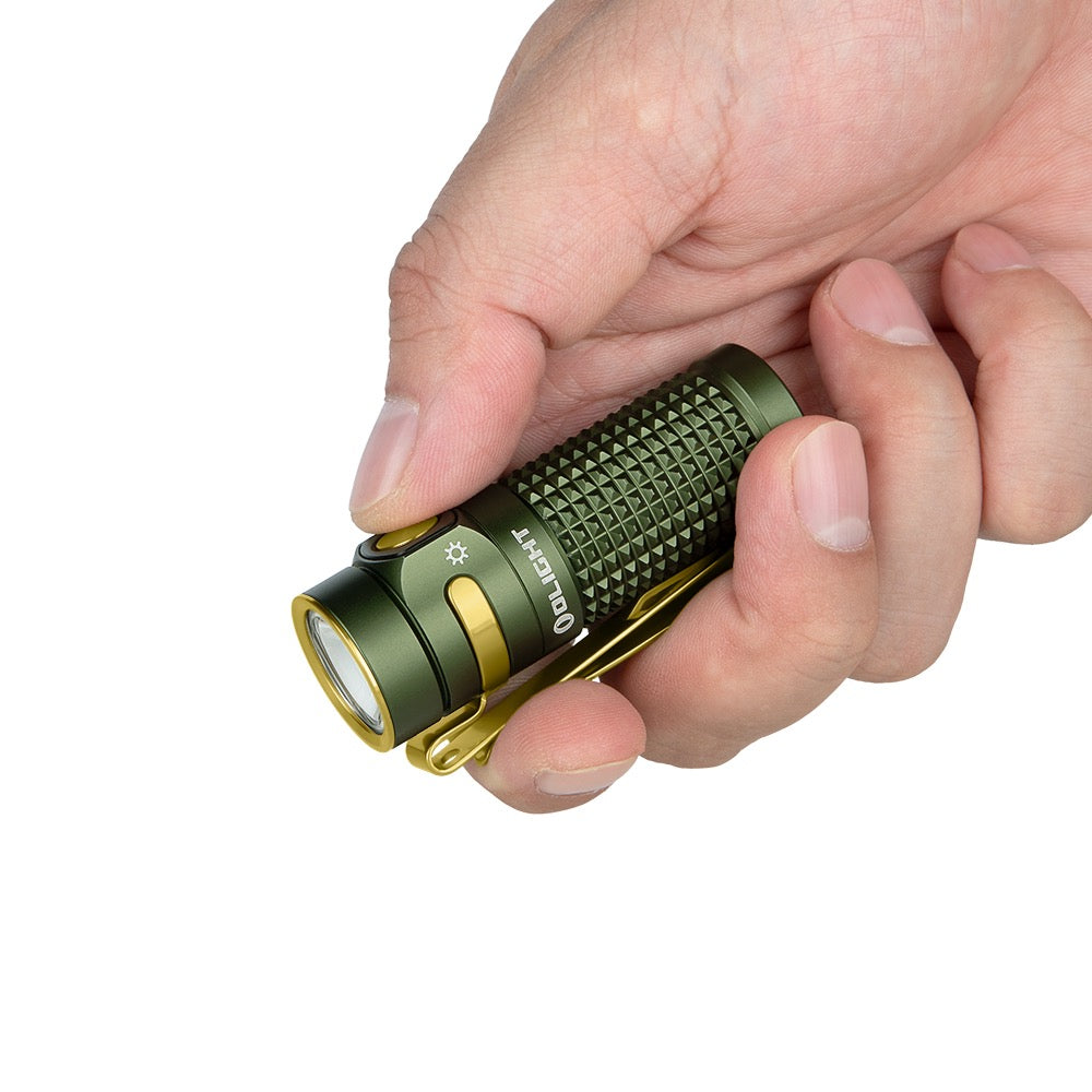 Olight Baton 4 OD Green – 1300 Lumen Rechargeable Compact EDC Flashlight Magnetic Charging
