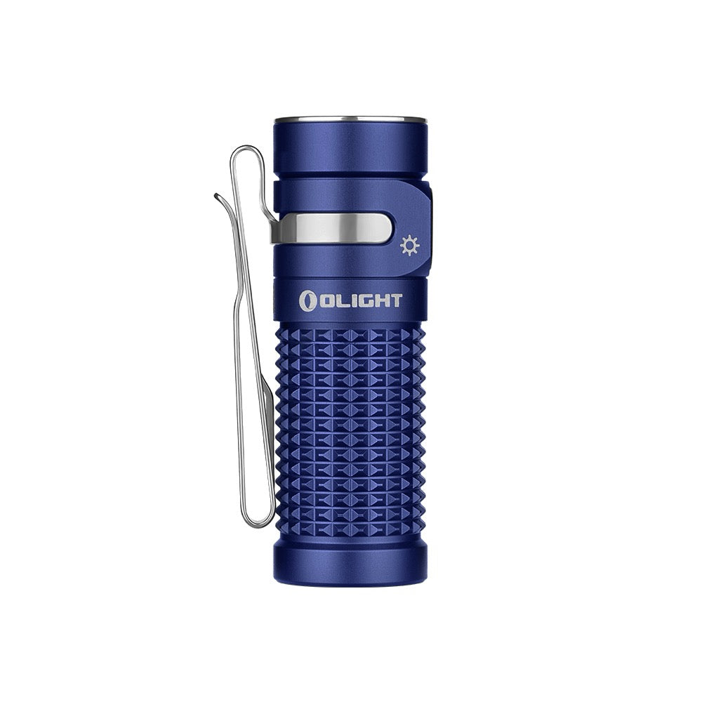 Olight Baton 4 Regal Blue – 1300 Lumen Rechargeable Compact EDC Flashlight Magnetic Charging