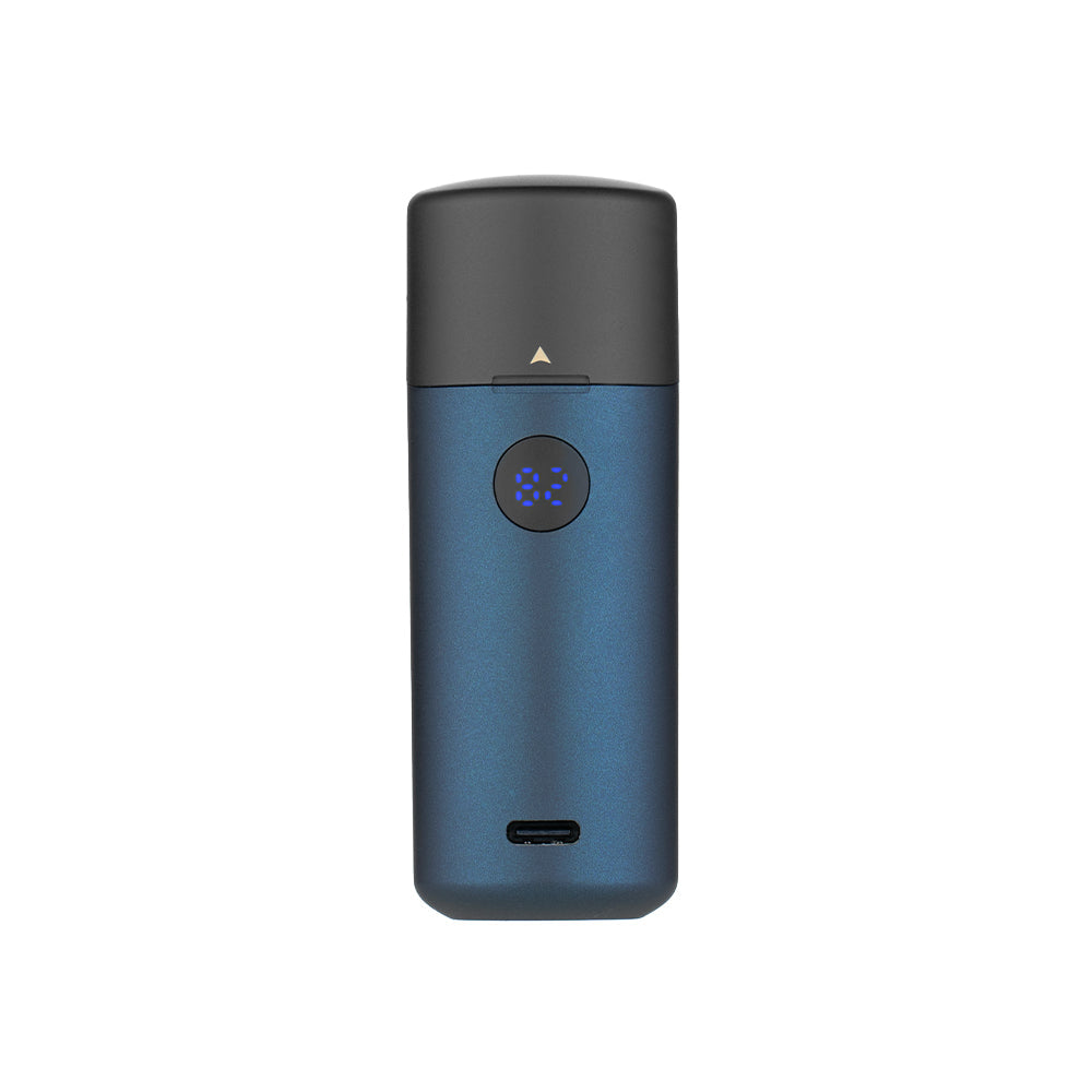 Olight Baton 4 Premium Guidance wireless charging case rear view showing button and USB-C port