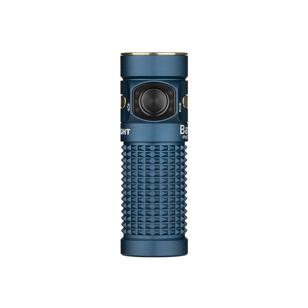 Olight Baton 4 Premium Guidance front view – 1,300 lumen compact EDC flashlight with metal side switch