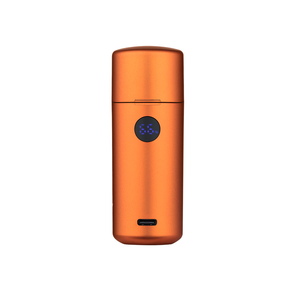 Olight Baton 4 Premium Orange side profile showing side switch and battery indicator