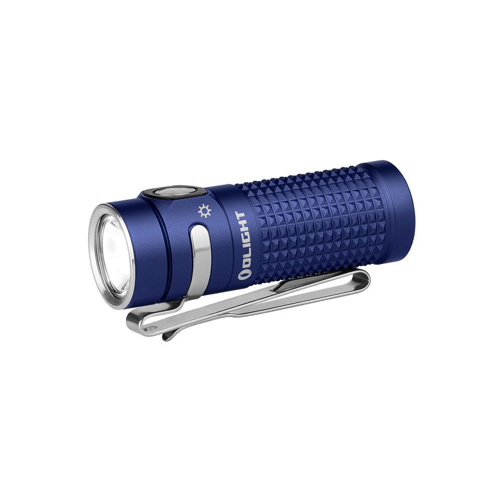 Olight Baton 4 Regal Blue – 1300 Lumen Rechargeable Compact EDC Flashlight Magnetic Charging