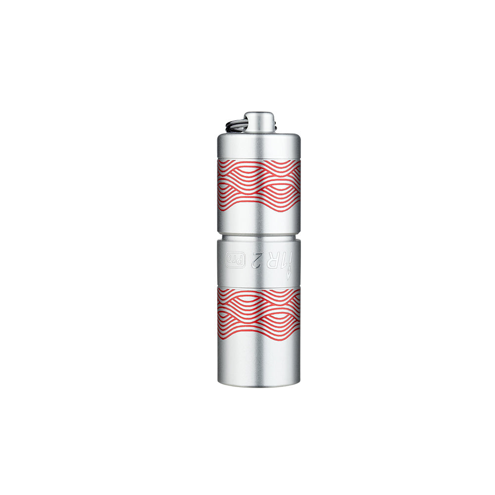 Olight i1R 2 Pro Flow rear view showing the USB-C charging port