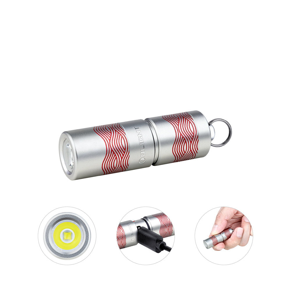 Olight i1R 2 Pro Flow with keyring and included accessories