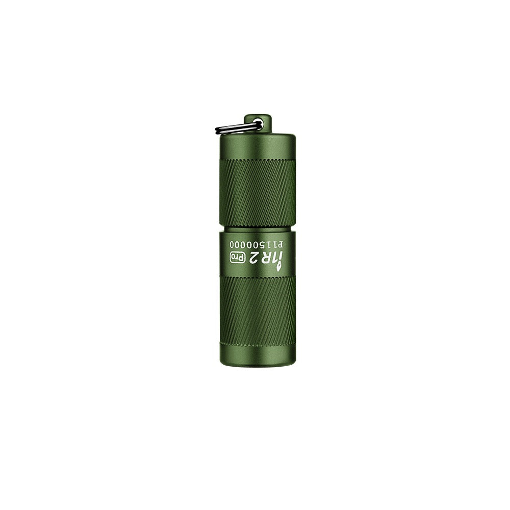 Olight i1R 2 Pro Green standing upright showing the compact body
