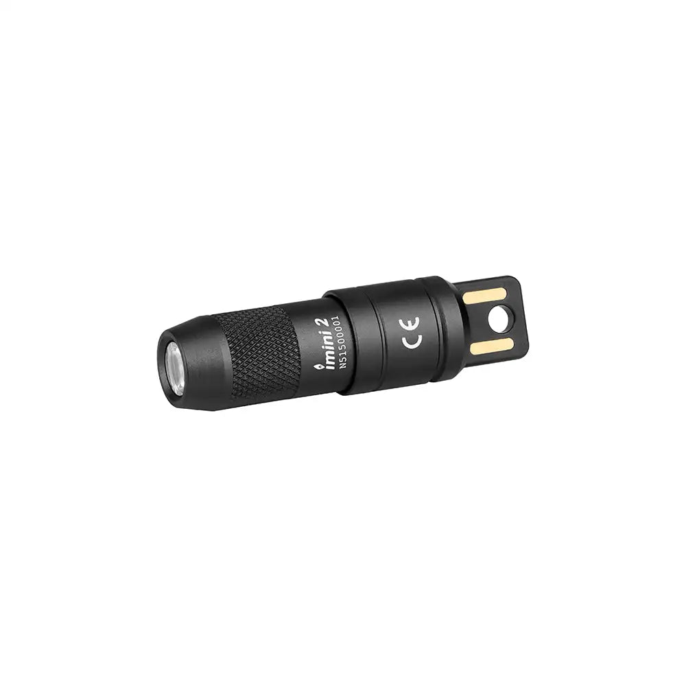 Olight imini 2 Black – 50 lumen mini keychain flashlight with integrated USB plug and magnetic base