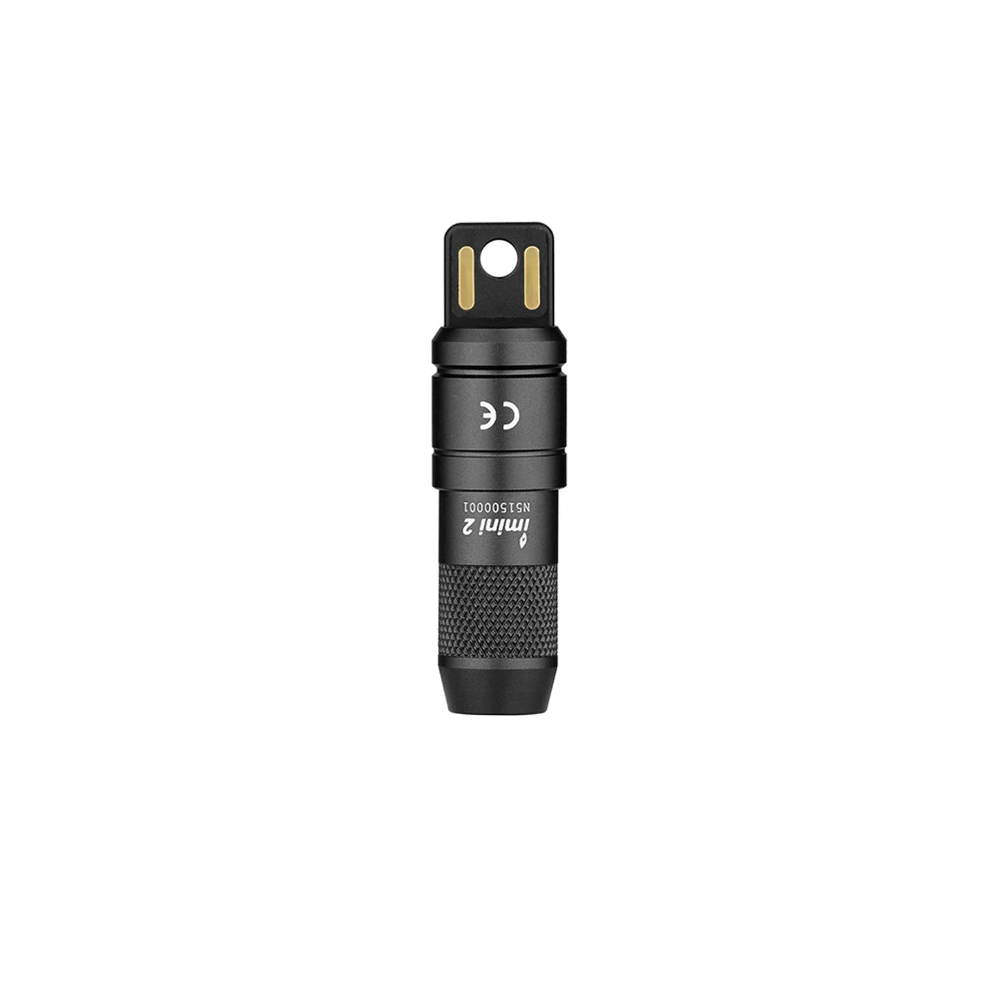 Olight imini 2 Black standing upright showing the magnetic cap