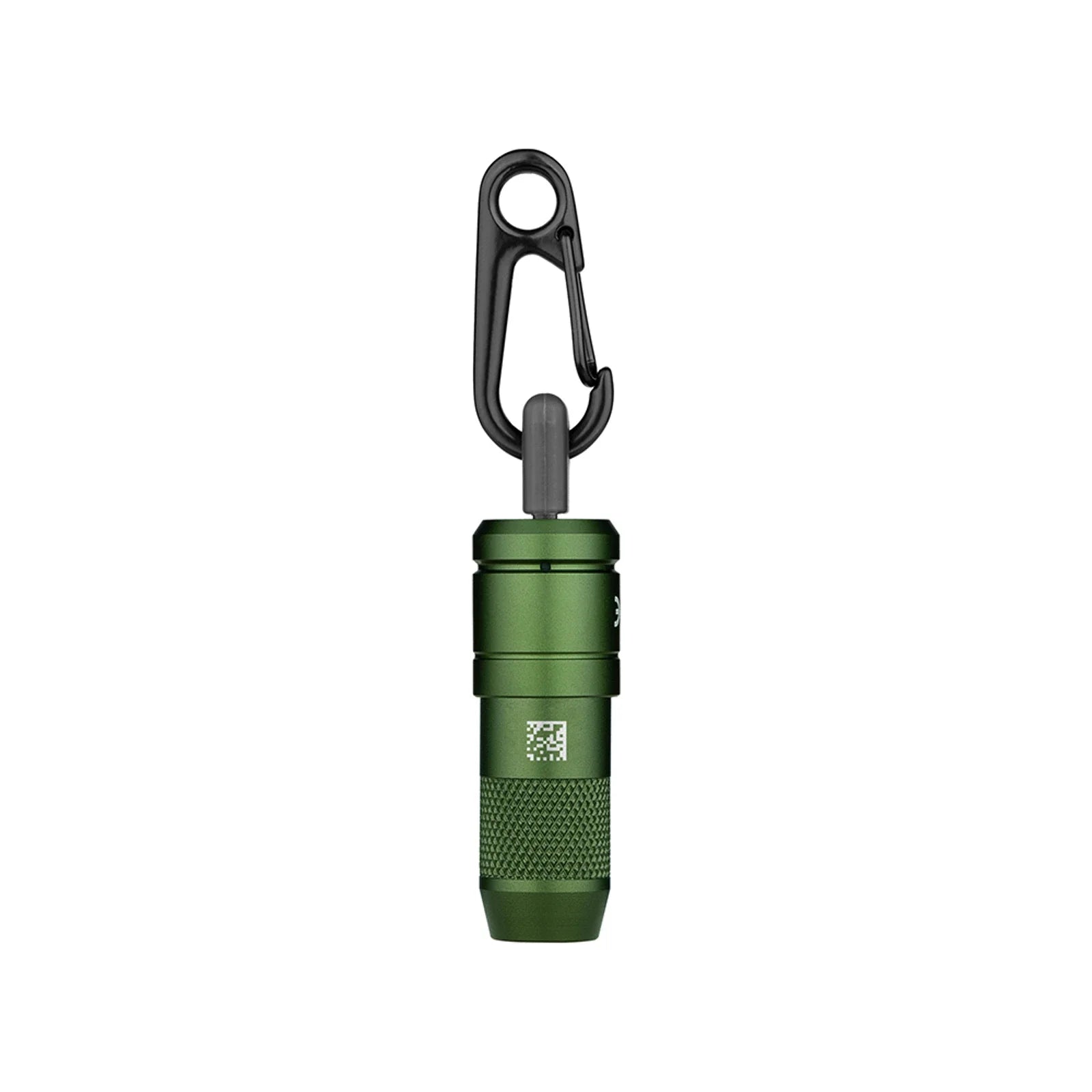 Olight imini 2 OD Green magnetic base attaching to a metal surface for hands-free use