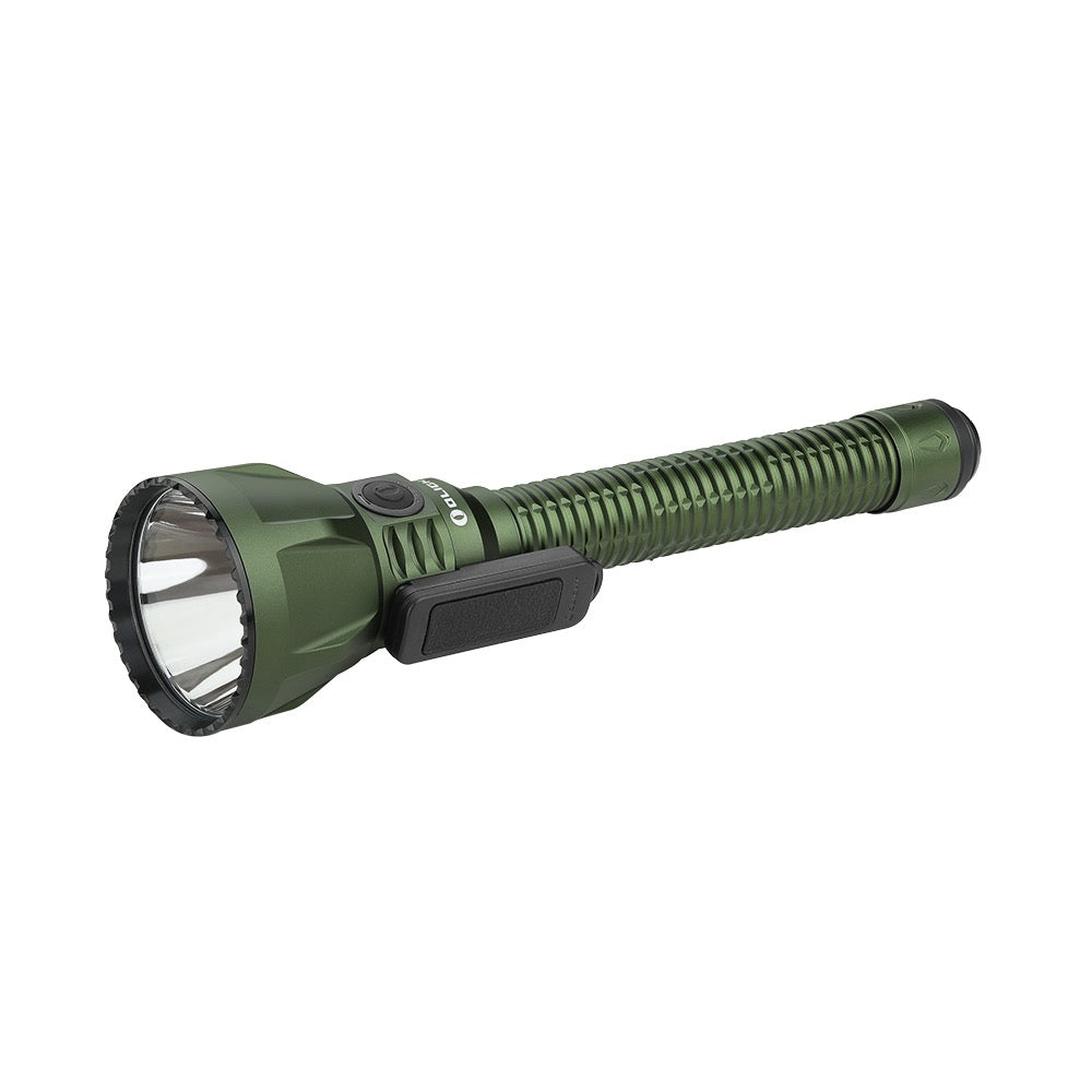 Olight Javelot Turbo 2 OD Green angled view – 1,800 lumen long-range rechargeable flashlight
