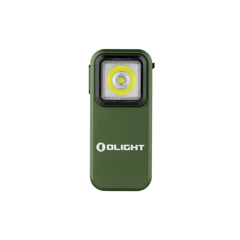 Olight Oclip Clip Light – OD Green | 300 lm Rechargeable Clip-On with White & Red LED