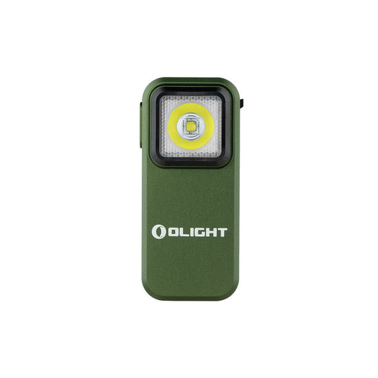 Olight Oclip Clip Light – OD Green | 300 lm Rechargeable Clip-On with White & Red LED
