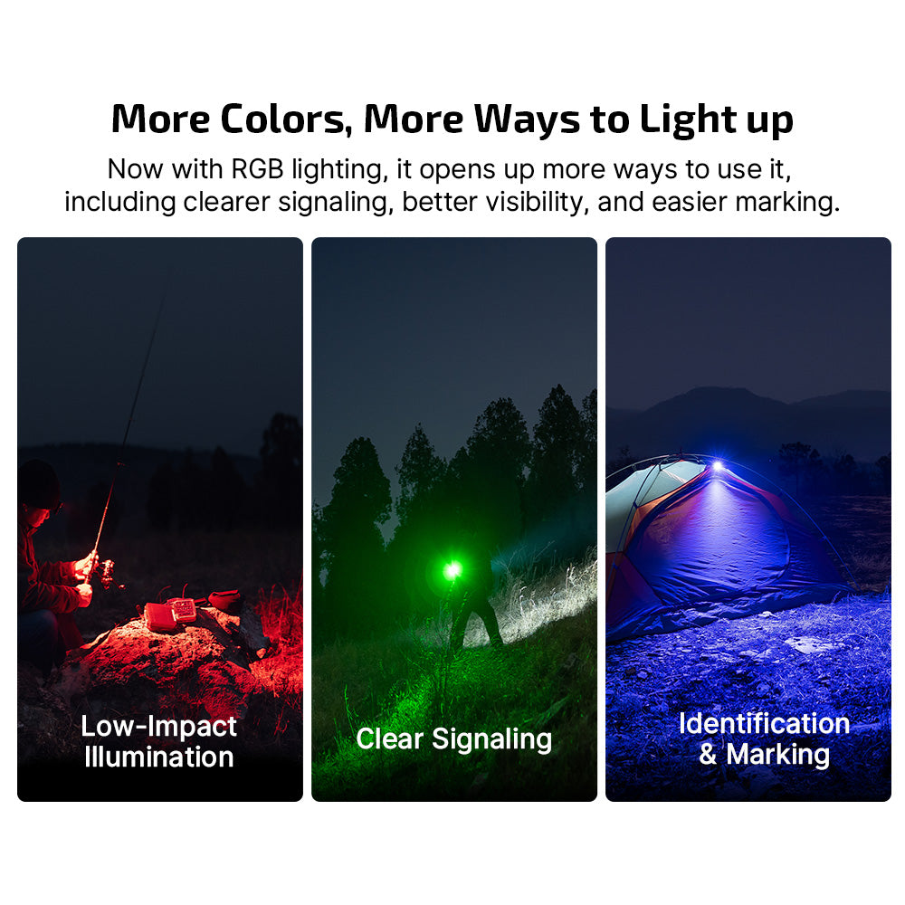 Olight Oclip Pro S – 600 Lumen Clip Flashlight w/ UV, RGB & Magnet (BLACK)