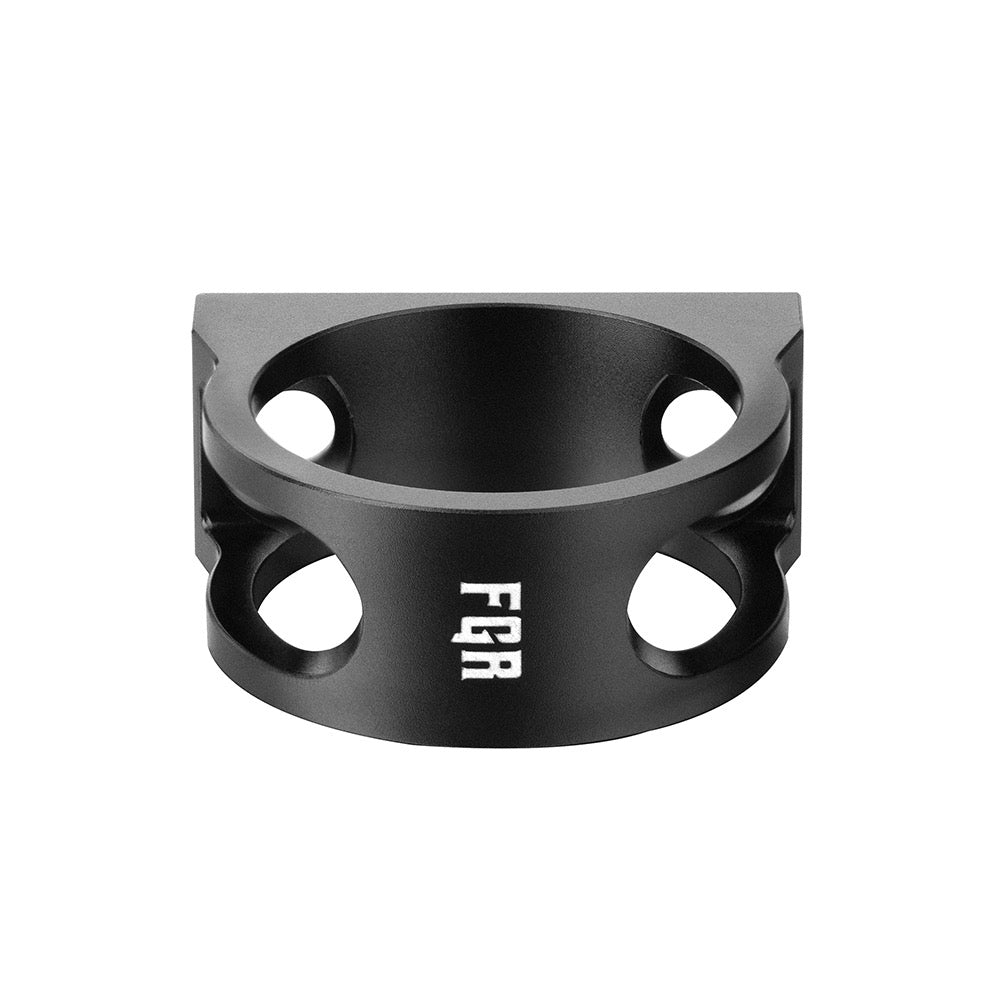 Olight Odin Finger Grip Ring front view showing the ring aperture and cutouts