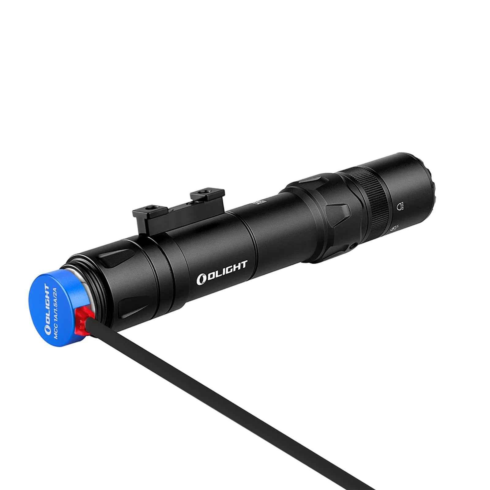 Olight Odin GL M magnetic charging via the MCC3 magnetic charging cable