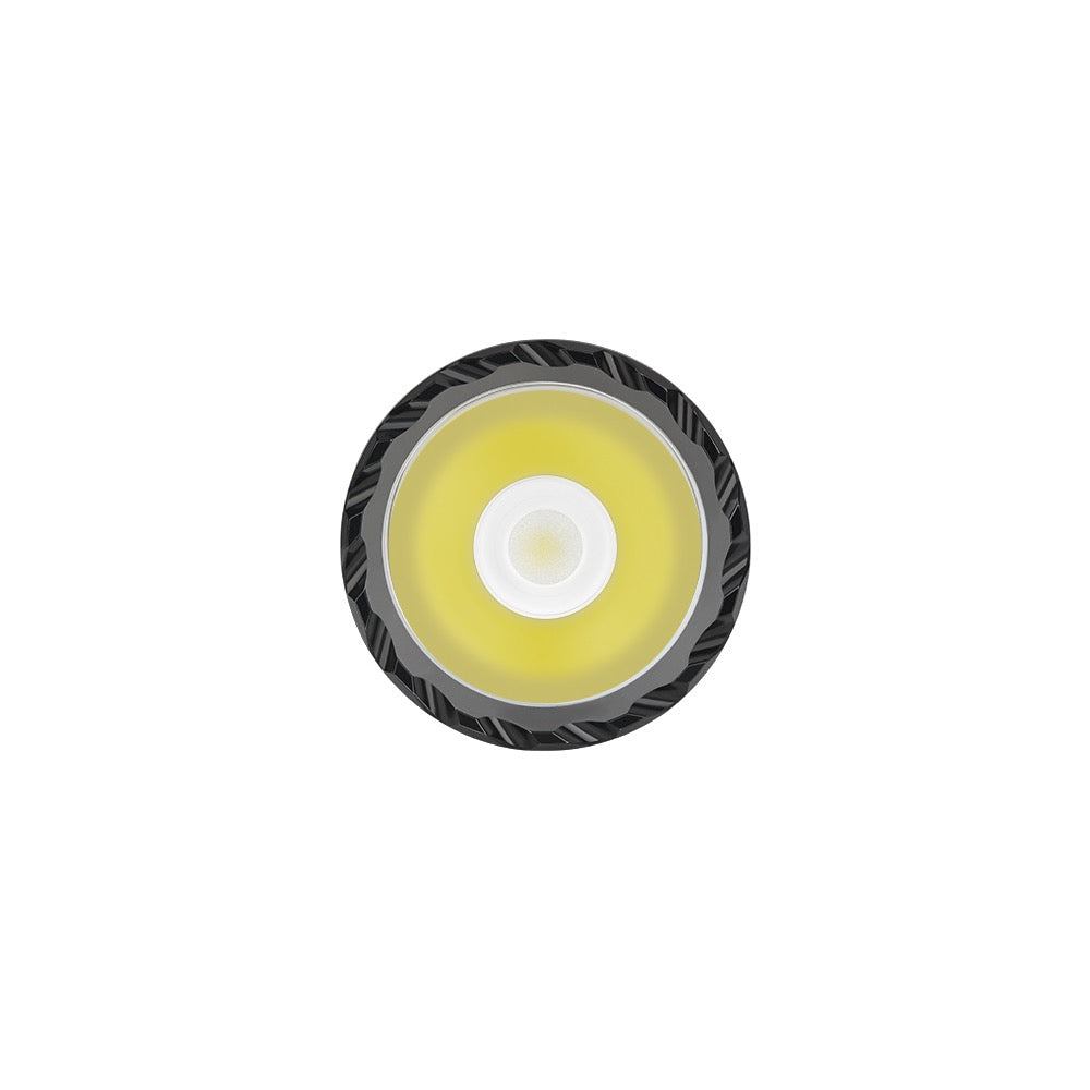 Olight Odin S LED emitter and TIR optic close-up detail