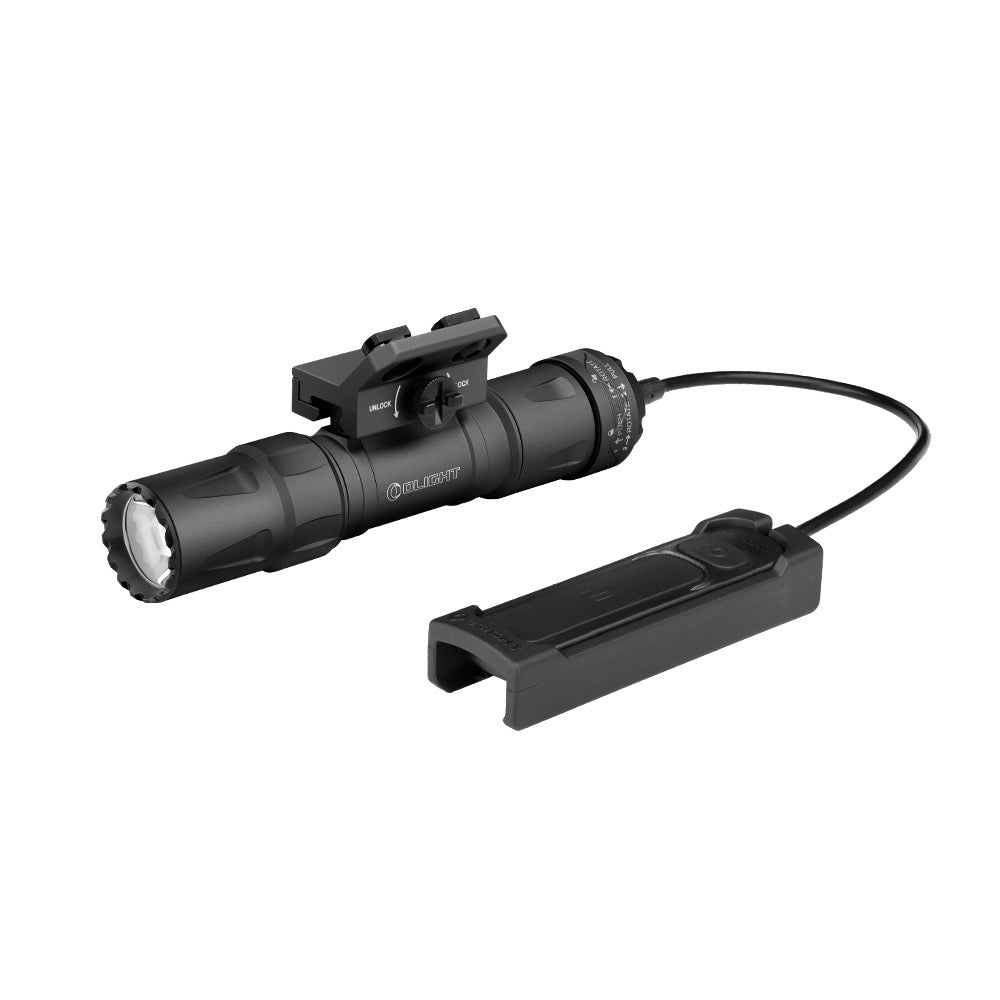 Olight Odin S M-LOK Black with remote pressure switch – 1,500 lumen weapon light