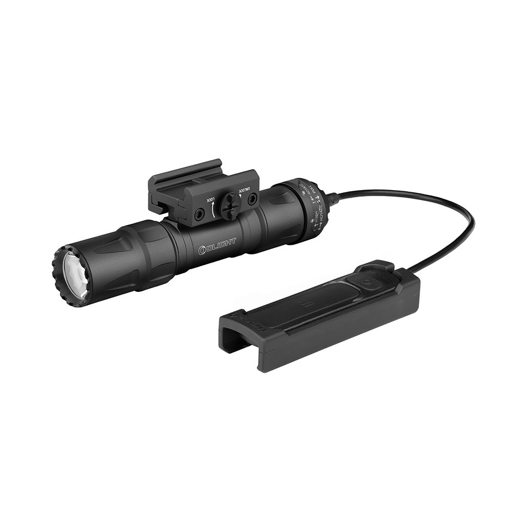 Olight Odin S Picatinny Black with remote pressure switch – 1,500 lumen weapon light
