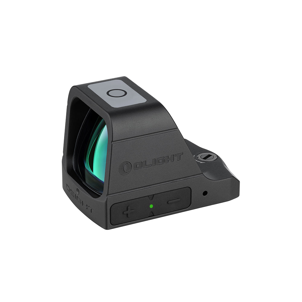 Olight Osight Green 3 MOA front view showing the green dot reticle in the window