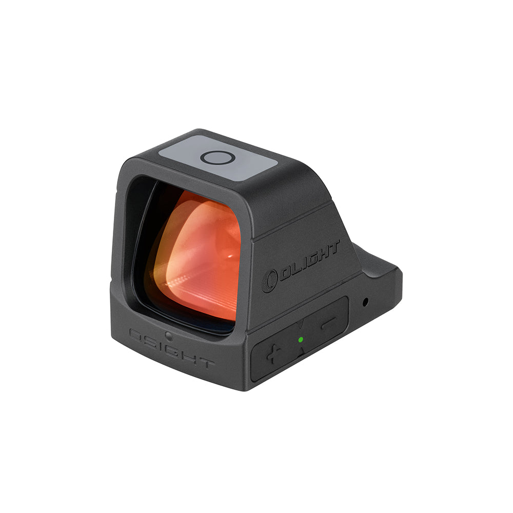 Olight Osight Red 3 MOA angled view showing the large viewing window