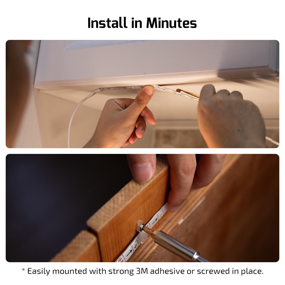 Olight Ostrip installs in minutes – mounted with strong 3M adhesive or screwed in place