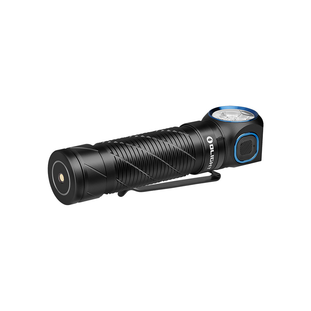 Olight Perun 3 Black horizontal side profile view