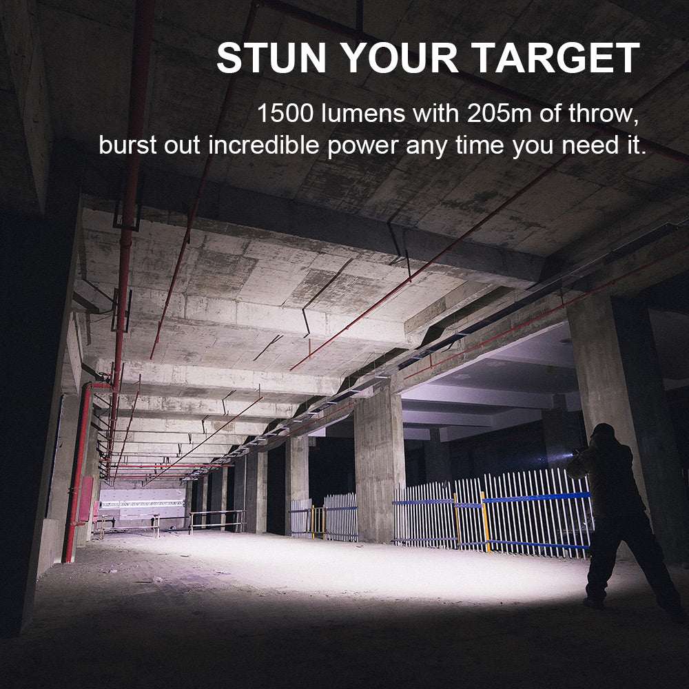 Olight PL-3R Valkyrie stun your target – 1,500 lumens with 205 meters of throw