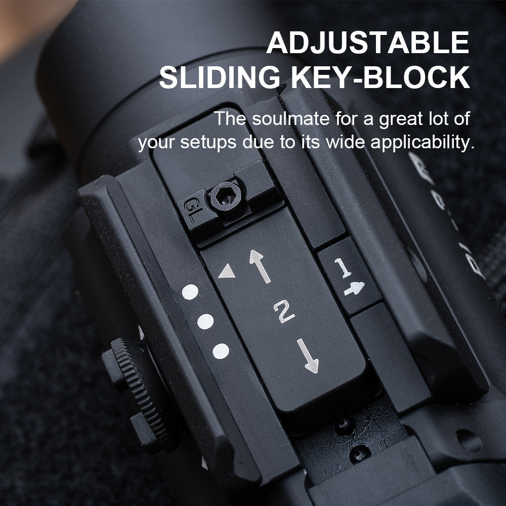 Olight PL-3R Valkyrie adjustable sliding key-block for wide rail compatibility