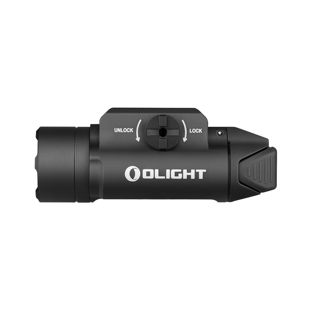 Olight PL-3R Valkyrie side profile view showing the Olight branding and body