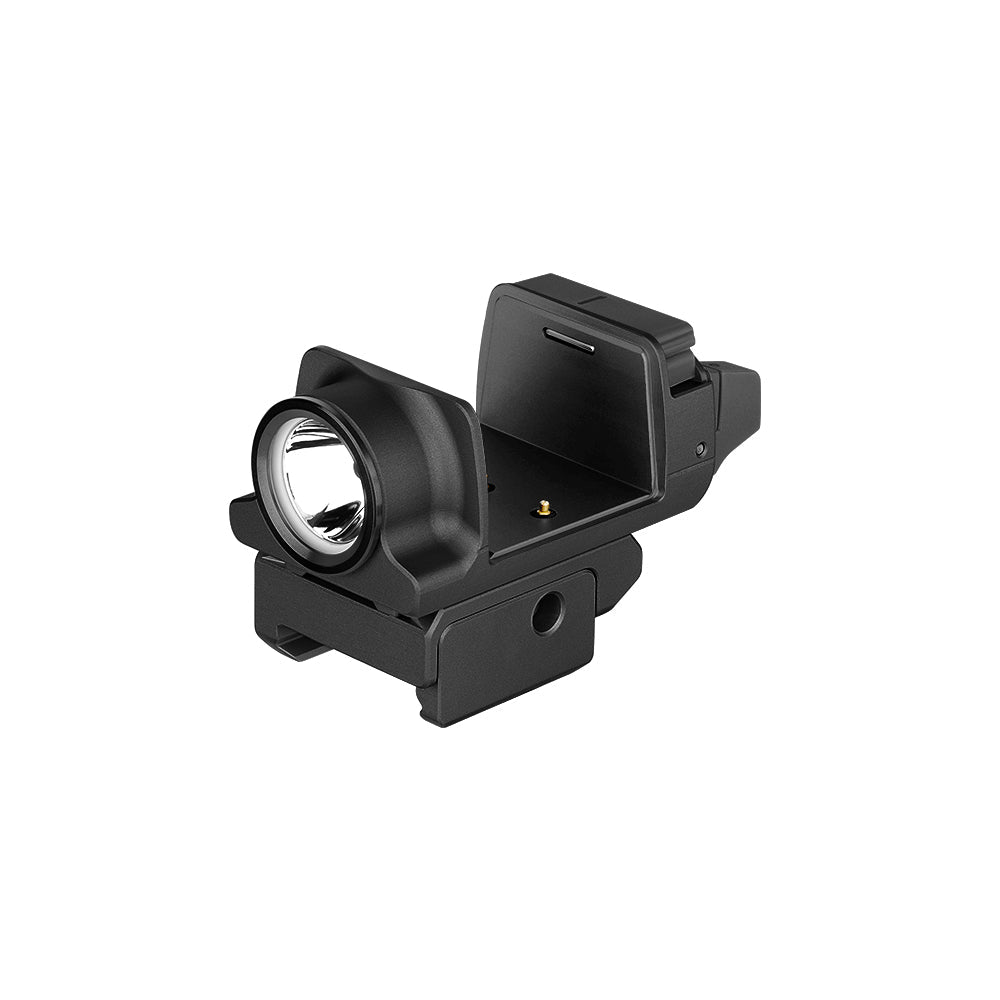 Olight PL-MINI 3 Valkyrie Black rear view showing the dual ambidextrous switches