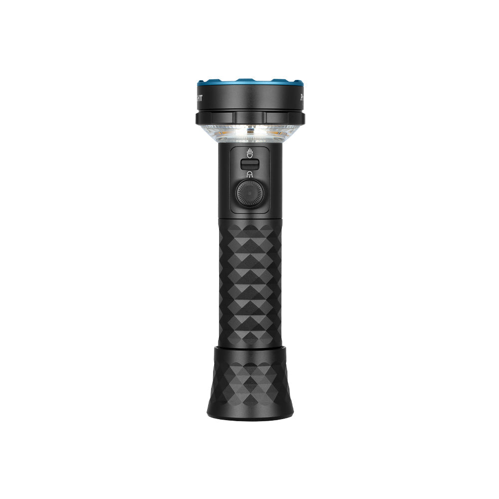 Olight Prowess Black front view showing the switch and body