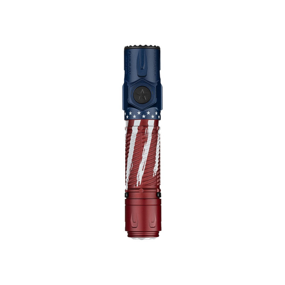 Olight Warrior Ultra Stars & Stripes Edition - 2,500 Lumen Tactical Flashlight (O-Aluminum, 320m)