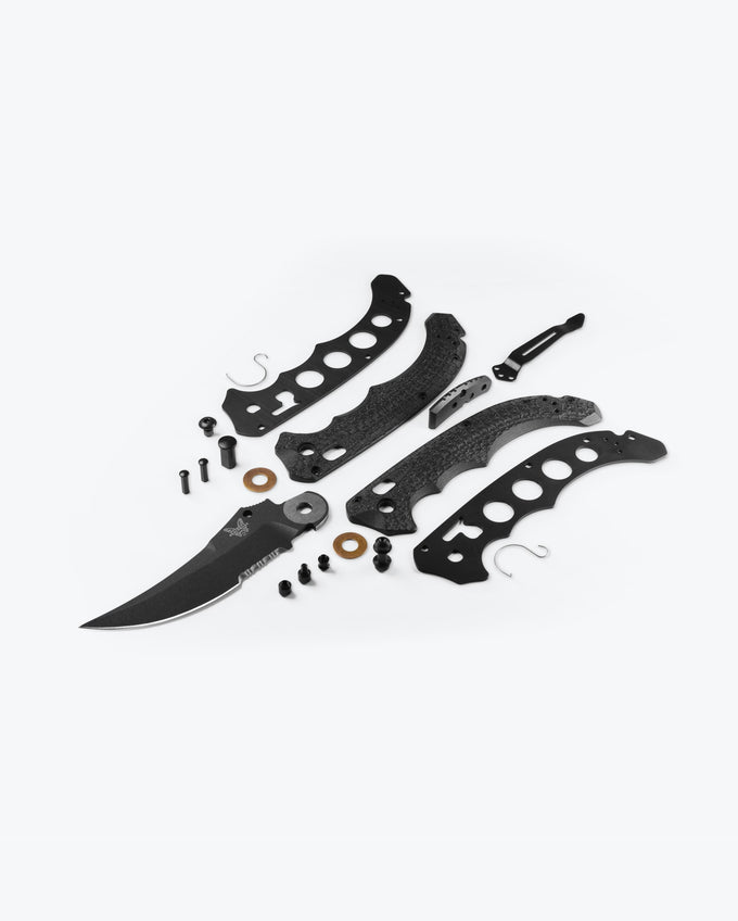 Benchmade Mini Bedlam 865SBK black G10 handle scales