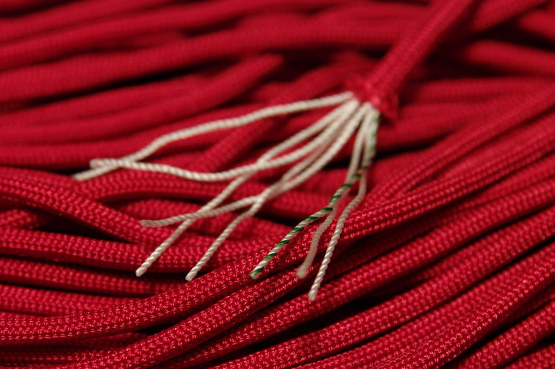 8 Strand 550 Paracord - Red- 300' Spool
